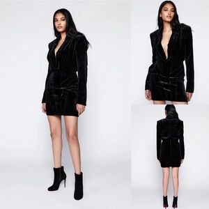 NWT Bardot Neptune Velvet Blazer Dress